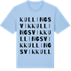 Blue Soul t-shirt med Kullingsvik ordlek t-shirt