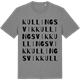 Mid Heather Gray t-shirt med Kullingsvik ordlek t-shirt