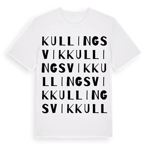 Kullingsvik ordlek t-shirt – ekologisk bomull t-shirt från Pinshirt