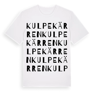 Kulpekärren ordlek t-shirt – ekologisk bomull t-shirt från Pinshirt