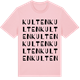 Pink Cotton t-shirt med Kulten ordlek t-shirt