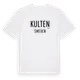 White t-shirt med Kulten i Sverige t-shirt
