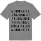 Mid Heather Gray t-shirt med Kungahålan ordlek t-shirt