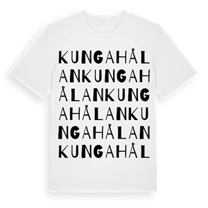 Kungahålan ordlek t-shirt – ekologisk bomull t-shirt från Pinshirt