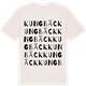 Vintage White t-shirt med Kungbäck ordlek t-shirt