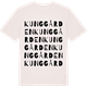 Vintage White t-shirt med Kunggården ordlek t-shirt