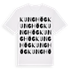 White t-shirt med Kunghög ordlek t-shirt