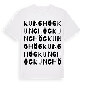 Kunghög ordlek t-shirt – ekologisk bomull t-shirt från Pinshirt