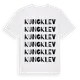 White t-shirt med Kungklev ordlek t-shirt