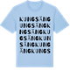 Blue Soul t-shirt med Kungsäng ordlek t-shirt