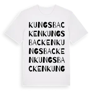 Kungsbacken ordlek t-shirt – ekologisk bomull t-shirt från Pinshirt