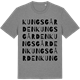 Mid Heather Gray t-shirt med Kungsgården ordlek t-shirt