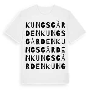 Kungsgården ordlek t-shirt – ekologisk bomull t-shirt från Pinshirt