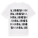 White t-shirt med Kungshamn ordlek t-shirt