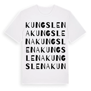 Kungslena ordlek t-shirt – ekologisk bomull t-shirt från Pinshirt