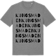 Mid Heather Gray t-shirt med Kungsmaden ordlek t-shirt