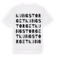 White t-shirt med Kungstorget ordlek t-shirt
