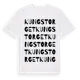 White t-shirt med Kungstorget ordlek t-shirt