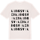 Vintage White t-shirt med Kungsviken ordlek t-shirt