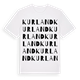 Kurland ordlek t-shirt