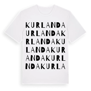 Kurlanda ordlek t-shirt – ekologisk bomull t-shirt från Pinshirt