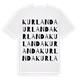 Kurlanda ordlek t-shirt