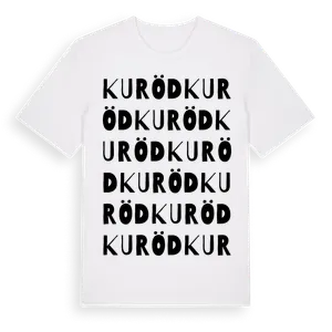 Kuröd ordlek t-shirt – ekologisk bomull t-shirt från Pinshirt
