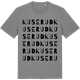 Mid Heather Gray t-shirt med Kuserud ordlek t-shirt