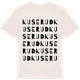 Vintage White t-shirt med Kuserud ordlek t-shirt