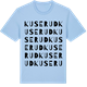 Blue Soul t-shirt med Kuserud ordlek t-shirt