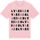 Pink Cotton t-shirt med Kvarnabo ordlek t-shirt