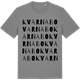 Mid Heather Gray t-shirt med Kvarnabo ordlek t-shirt