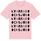 Pink Cotton t-shirt med Kvarnabo och Sjöbo ordlek t-shirt