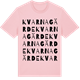 Pink Cotton t-shirt med Kvarnagärde ordlek t-shirt