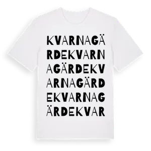 Kvarnagärde ordlek t-shirt – ekologisk bomull t-shirt från Pinshirt