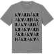 Mid Heather Gray t-shirt med Kvarnåkra ordlek t-shirt