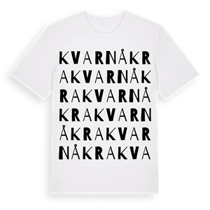 Kvarnåkra ordlek t-shirt – ekologisk bomull t-shirt från Pinshirt