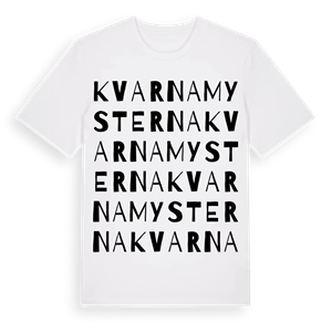 Kvarnamysterna ordlek t-shirt – ekologisk bomull t-shirt från Pinshirt