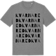 Mid Heather Gray t-shirt med Kvarnared ordlek t-shirt