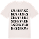 Vintage White t-shirt med Kvarnåsen ordlek t-shirt