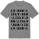 Mid Heather Gray t-shirt med Kvarndalen ordlek t-shirt