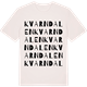 Vintage White t-shirt med Kvarndalen ordlek t-shirt