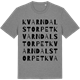 Mid Heather Gray t-shirt med Kvarndalstorpet ordlek t-shirt