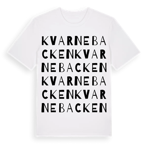 Kvarnebacken ordlek t-shirt – ekologisk bomull t-shirt från Pinshirt