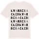 Vintage White t-shirt med Kvarnebacken ordlek t-shirt