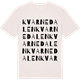 Vintage White t-shirt med Kvarnedalen ordlek t-shirt