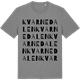 Mid Heather Gray t-shirt med Kvarnedalen ordlek t-shirt