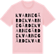 Pink Cotton t-shirt med Kvarnegärde ordlek t-shirt