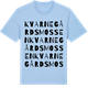 Blue Soul t-shirt med Kvarnegårdsmossen ordlek t-shirt