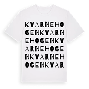 Kvarnehogen ordlek t-shirt – ekologisk bomull t-shirt från Pinshirt